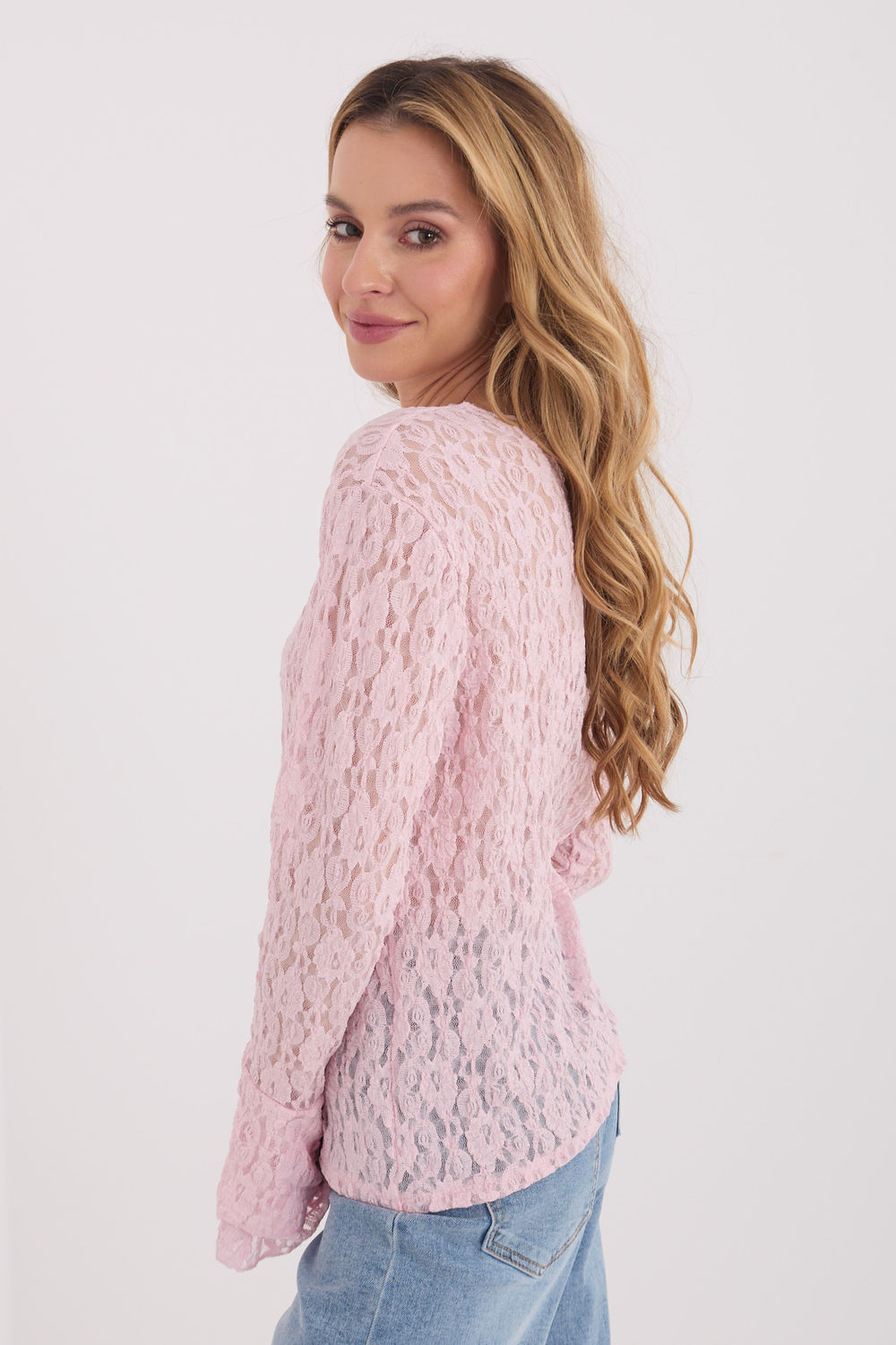 Bluzka Model IT-BZ-9970.97 Light Pink - Italy Moda - obrazek 2