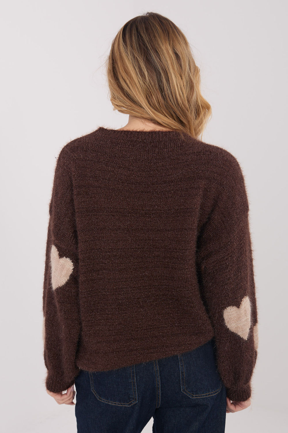 Sweter Damski Model MO-SW-1216.71 Brown - Italy Moda - obrazek 3