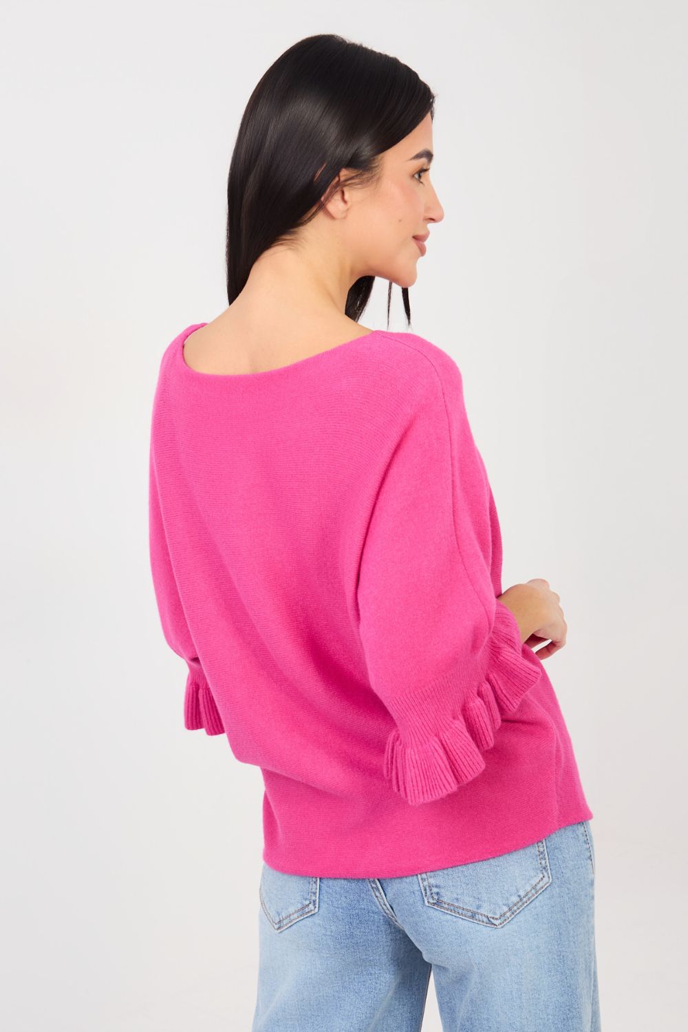 Sweter Damski Model IT-SW-99244.65 Fuksja - Italy Moda - obrazek 4