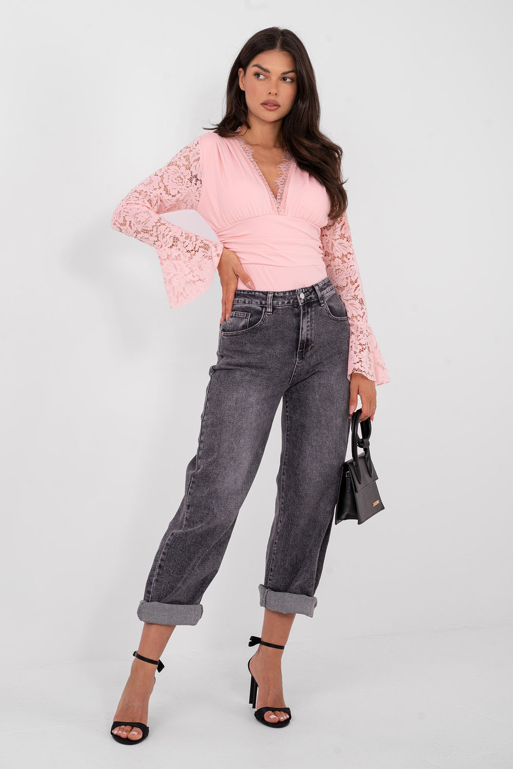 Body Model IT-BO-22160.01 Light Pink - Italy Moda - obrazek 2