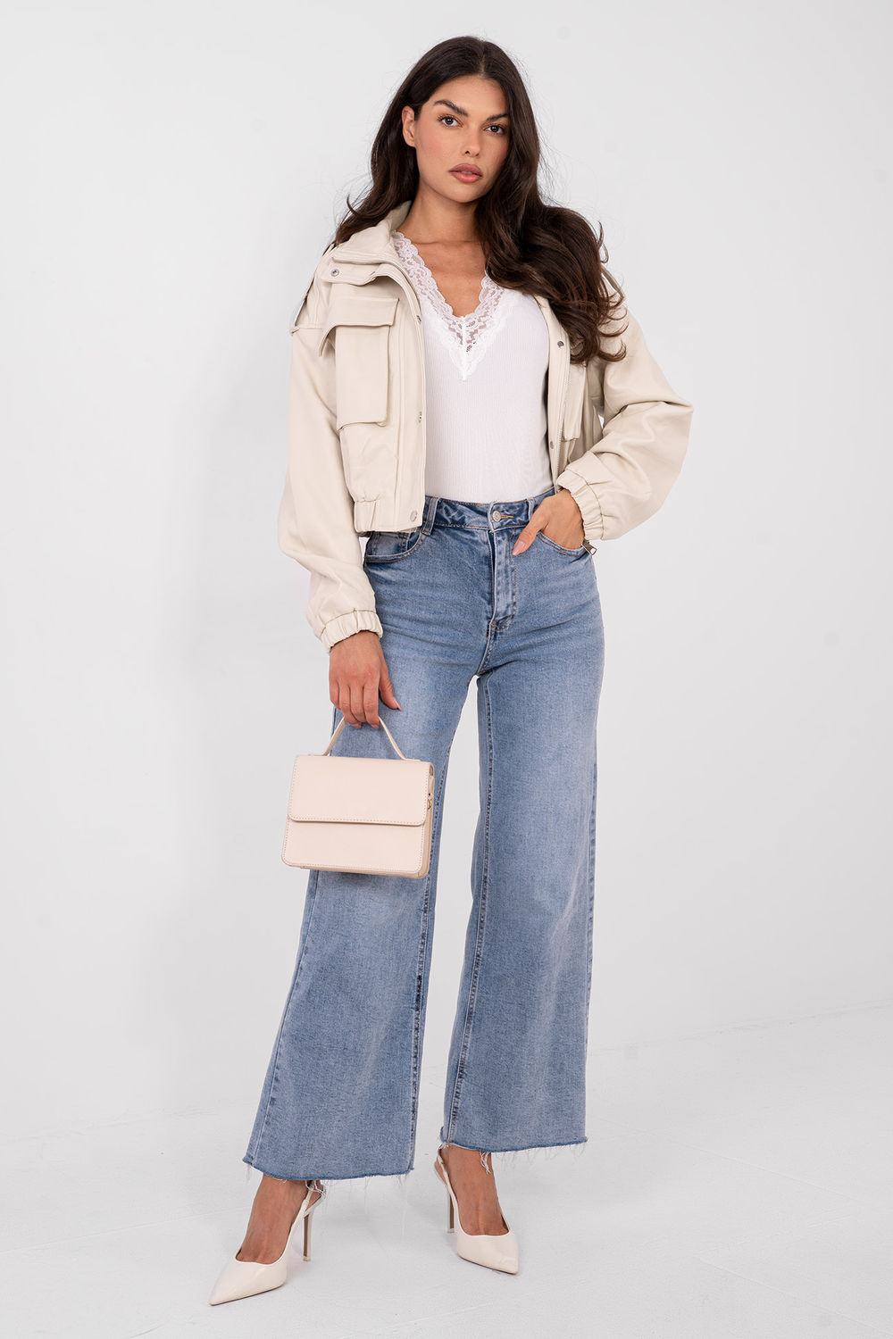Bluzka Model IT-BZ-22081.28 Ecru - Italy Moda - obrazek 2
