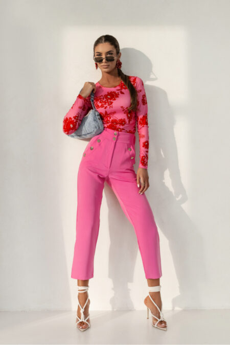 Spodnie Damskie Model Kay 490158339 Pink - LaBalancia