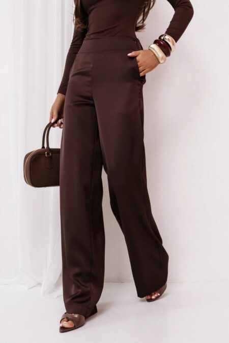 Spodnie Damskie Model Diva 475750498 Brown - LaBalancia