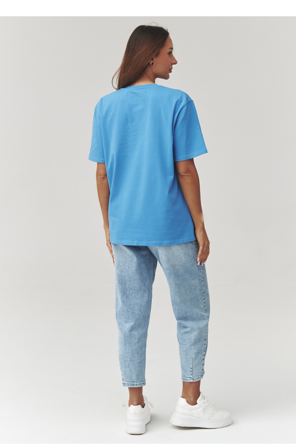 Tshirt Damski Model C41 Blue Jeans - Makadamia - obrazek 3