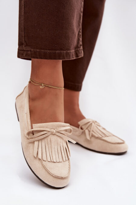 Mokasyny Model Janelisse QQ-274 Light Beige - Step in style