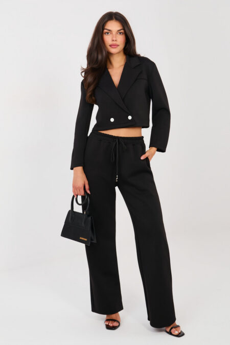Spodnie Komplet Model IT-KMPL-22202.89 Black - Rue Paris