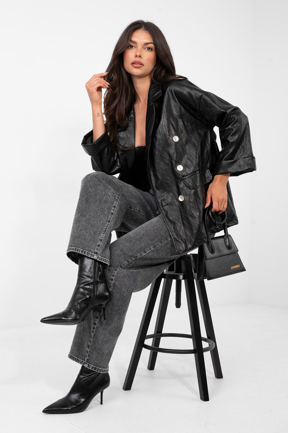 Marynarka Model IT-MA-FL10061.51 Black - Rue Paris - obrazek 2