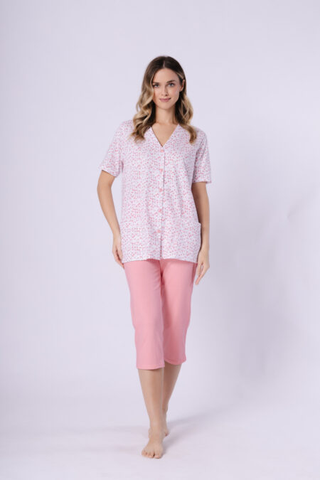 Piżama Damska Model Odetta 1722 Coral/White - M-Max