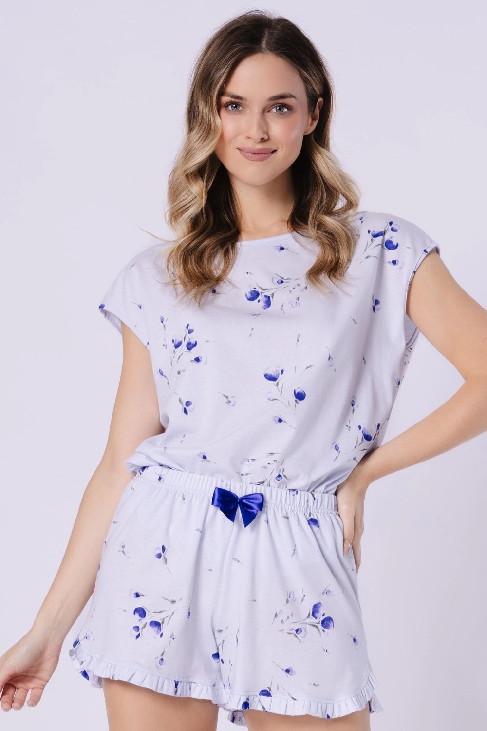 Piżama Damska Model Claudia 1735 Błękit - M-Max - obrazek 2