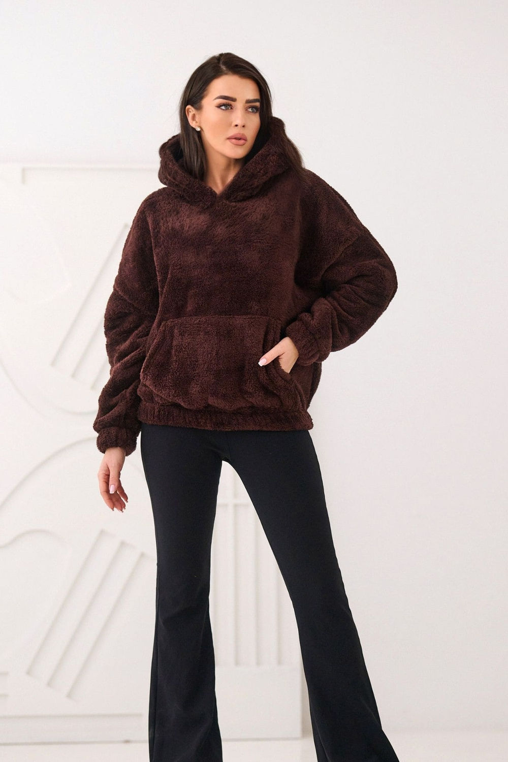 Bluza Damska Model CS-BL-BT1029.97P Dark Brown - Factory Price - obrazek 2