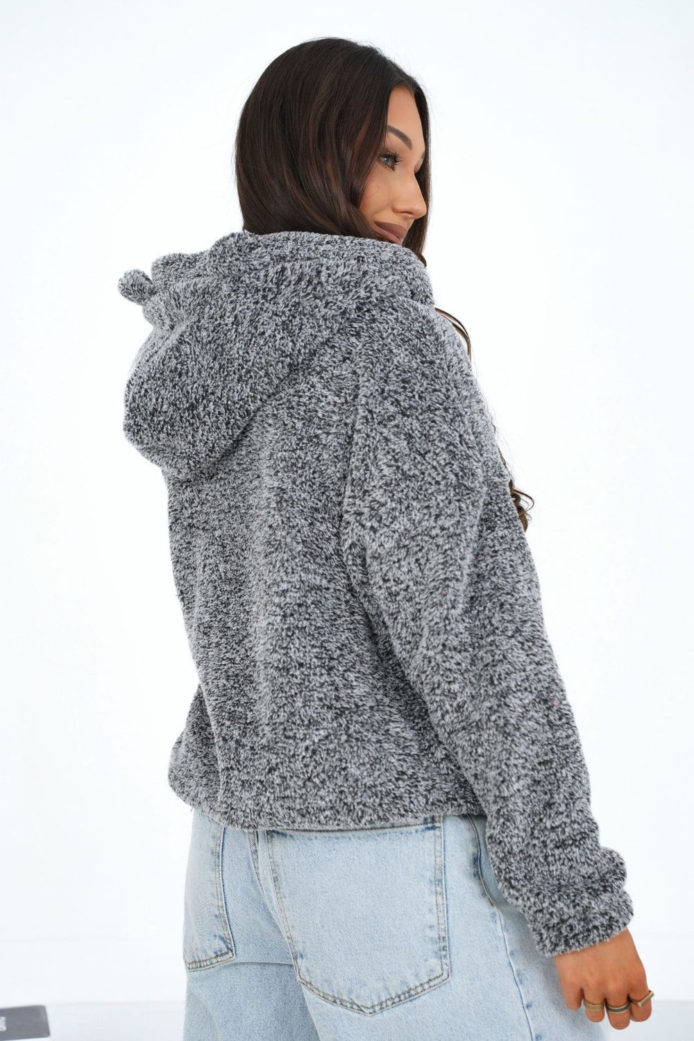 Bluza Damska Model CS-BL-BT1030.00P Dark Grey - Factory Price - obrazek 3