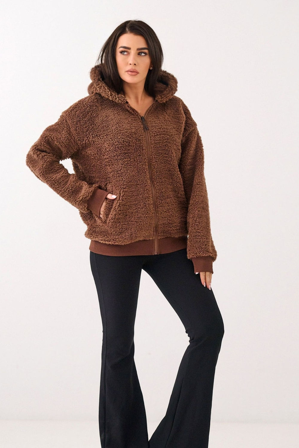 Bluza Damska Model CS-BL-BT1032.98P Brown - Factory Price - obrazek 2