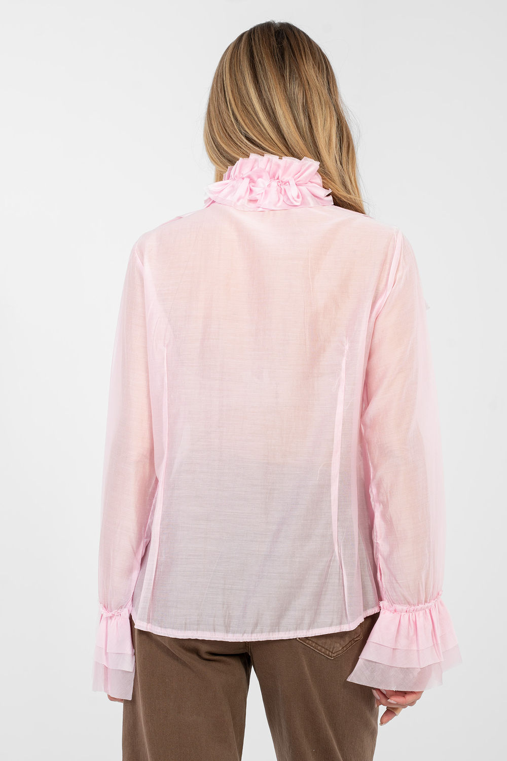 Koszula Damska Model IT-KS-28882.03 Light Pink - Factory Price - obrazek 3