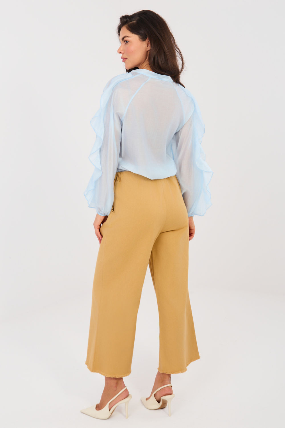 Spodnie Damskie Model IT-SP-FL9997.76 Camel - Italy Moda - obrazek 3