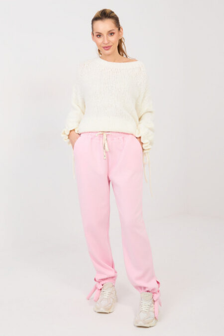 Spodnie Dresowe Model MI-SP-P6845.68 Light Pink - Italy Moda