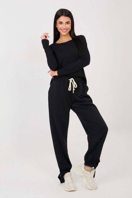 Spodnie Dresowe Model MI-SP-P6845.68 Black - Italy Moda