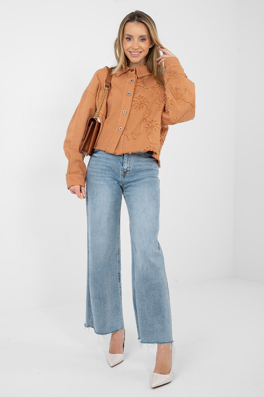 Kurtka Damska Model IT-KR-FL9993.77 Dark Orange - Rue Paris - obrazek 2