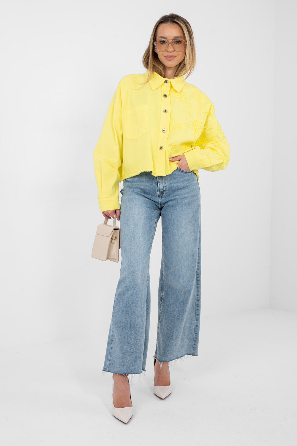 Kurtka Damska Model IT-KR-FL9993.77 Yellow - Rue Paris - obrazek 2
