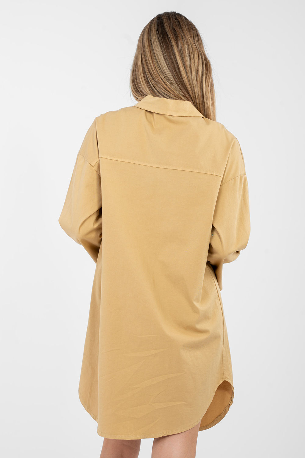 Sukienka Model IT-SK-FL6071.70 Camel - Rue Paris - obrazek 3