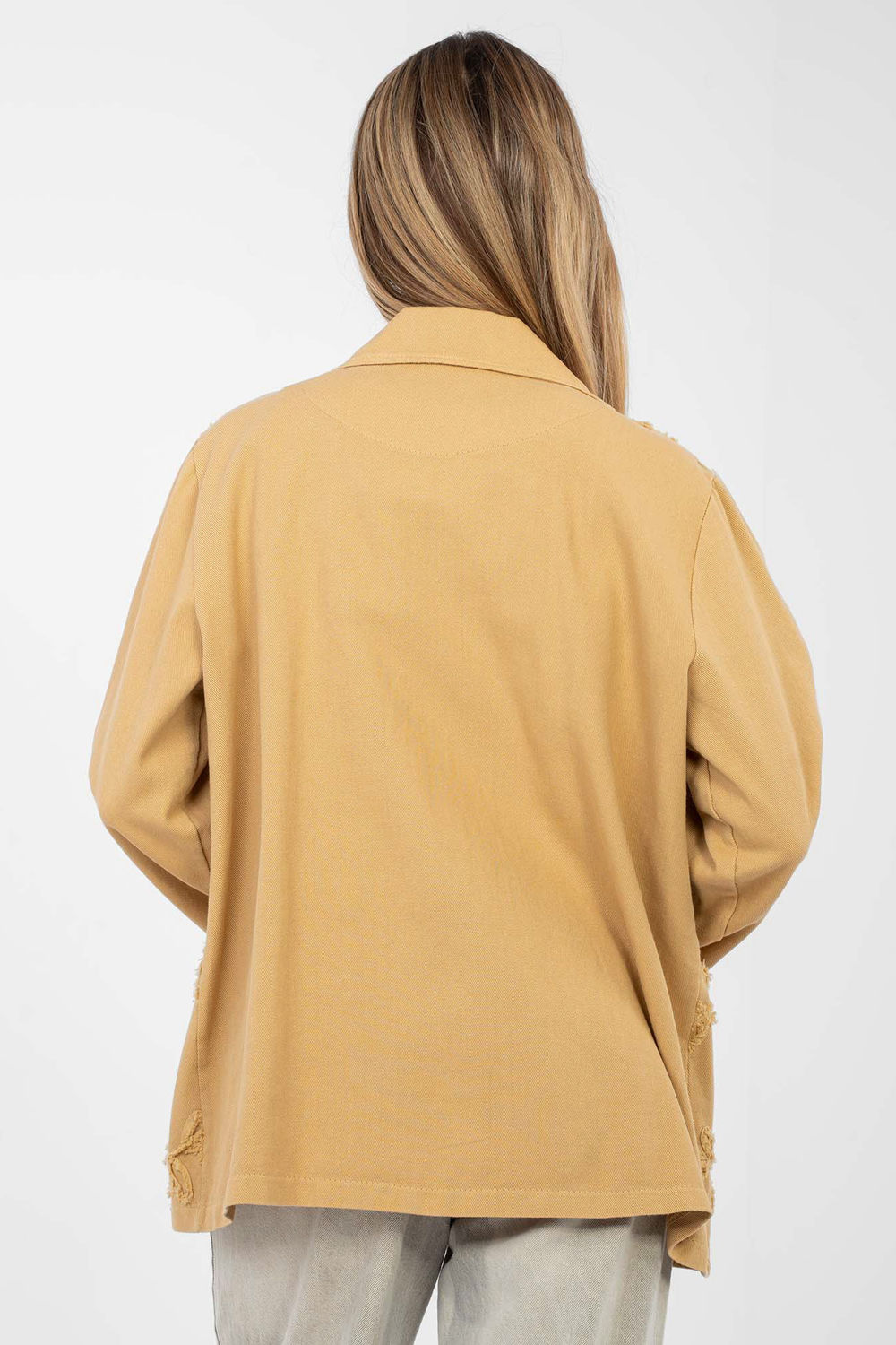 Marynarka Model IT-MA-FL9992.97 Camel - Rue Paris - obrazek 3