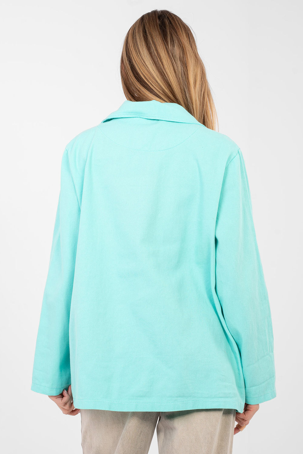 Marynarka Model IT-MA-FL9992.97 Turkus - Rue Paris - obrazek 3
