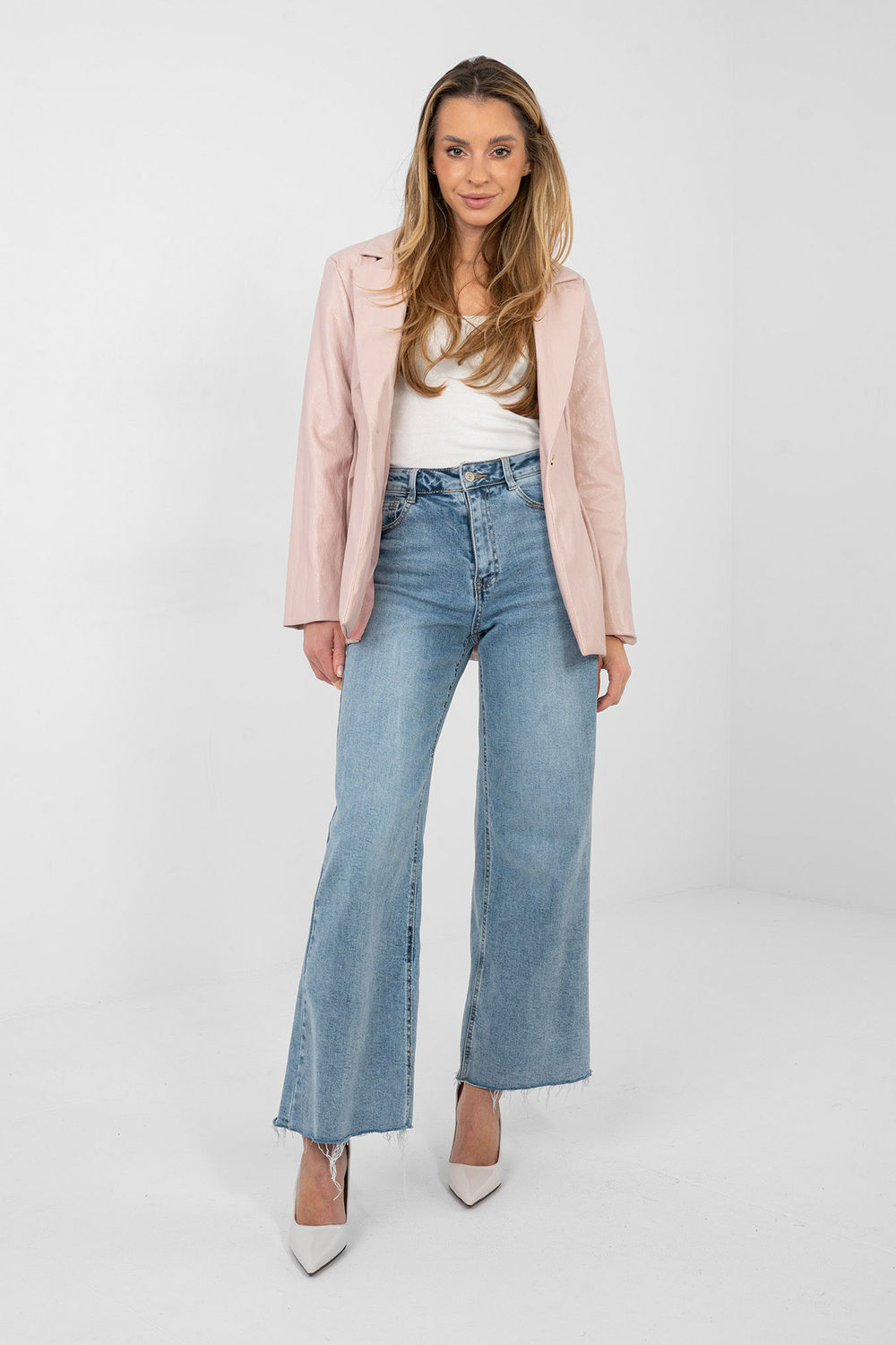 Marynarka Model IT-MA-FL10090.81 Light Pink - Rue Paris - obrazek 2
