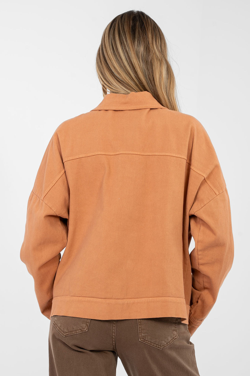 Kurtka Damska Model IT-KR-FL9568.29P Dark Orange - Rue Paris - obrazek 2
