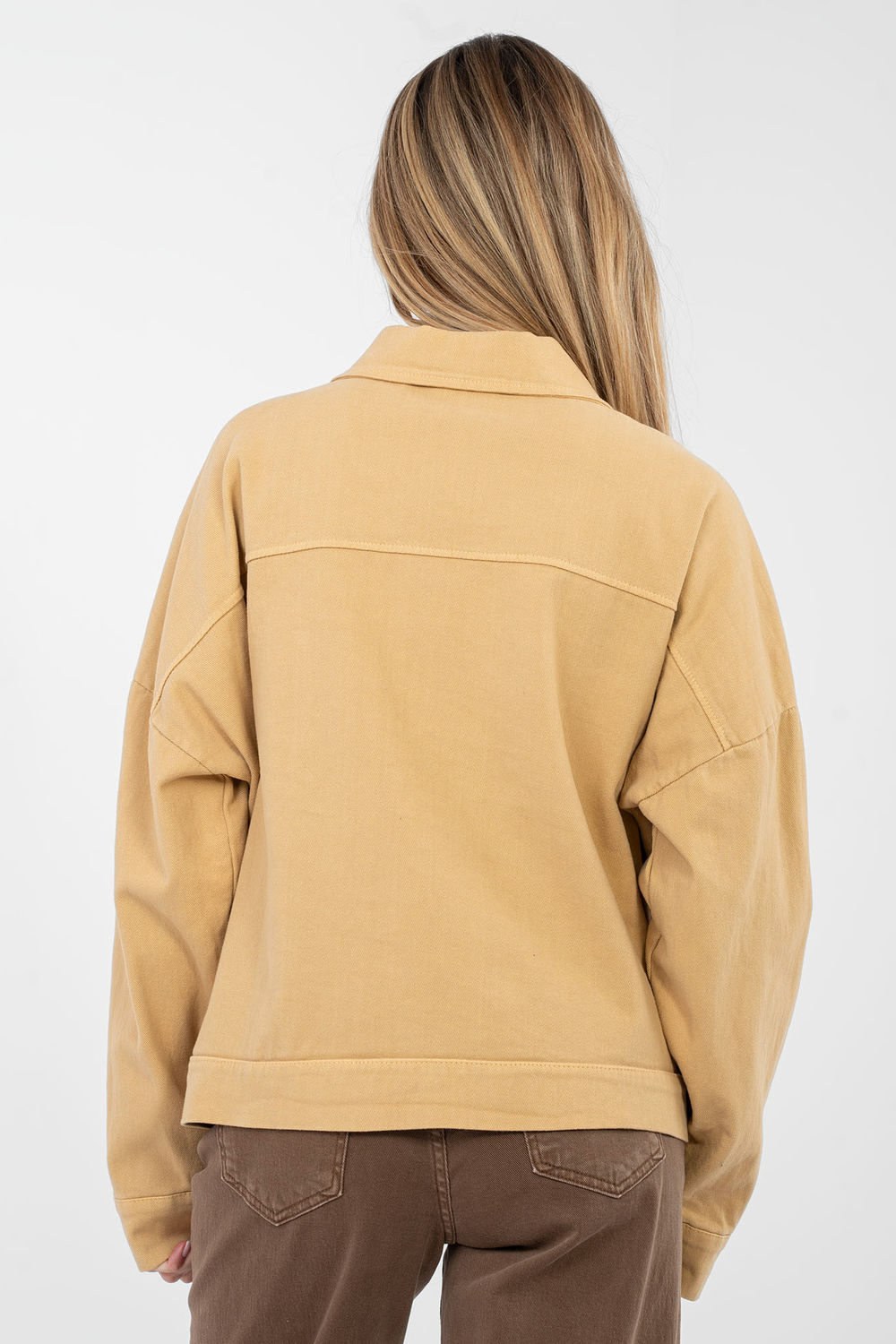 Kurtka Damska Model IT-KR-FL9568.29P Camel - Rue Paris - obrazek 3
