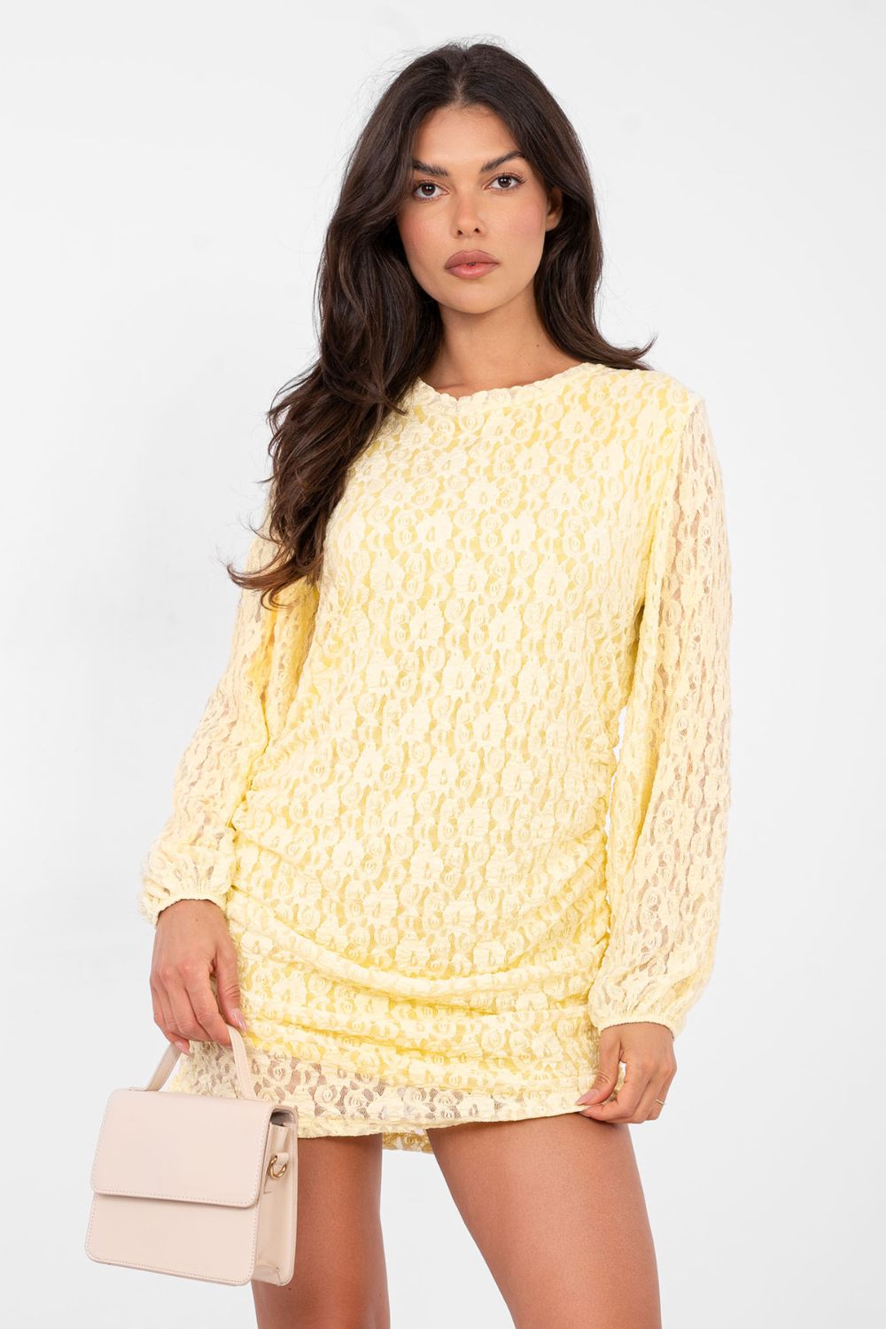 Sukienka Model IT-SK-9975.99 Light Yellow - Italy Moda - obrazek 4