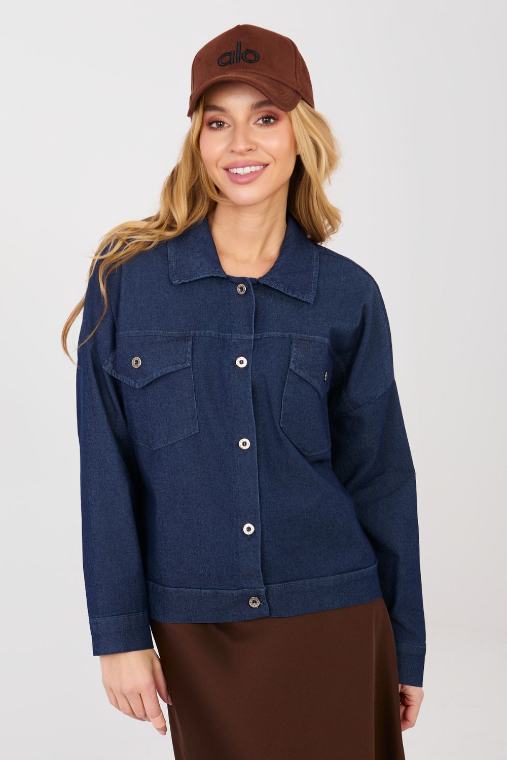 Kurtka Damska Model IT-KR-FL9568.29P Navy - Rue Paris - obrazek 4