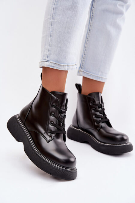 Botki Model Harmine LQ-26 Black - Step in style