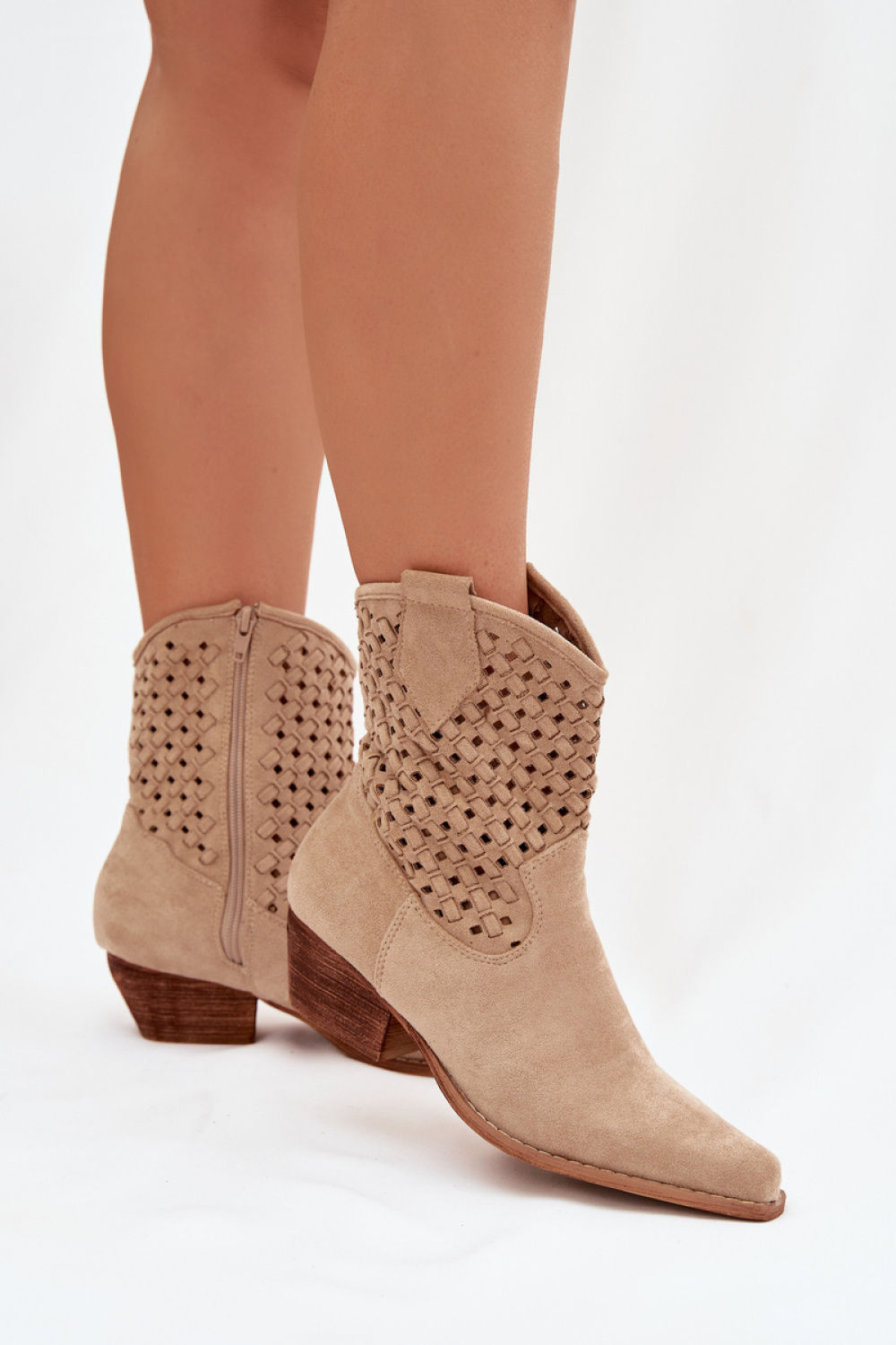 Botki Model Ferissa C-744 Beige - Step in style - obrazek 3