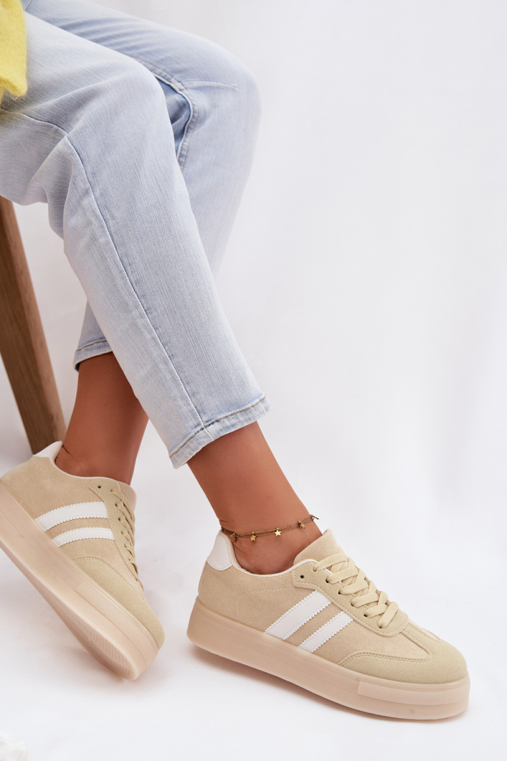 Buty Sportowe Model Giselia 9059 Yellow - Step in style - obrazek 3