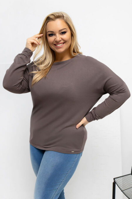 Bluzka Model RV-BZ-A-163.09 Brown - Relevance