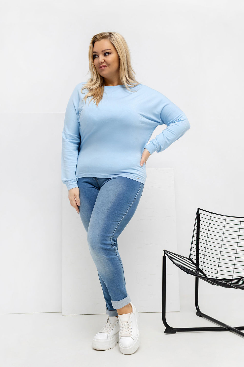 Bluzka Model RV-BZ-A-163.09 Light Blue - Relevance - obrazek 2