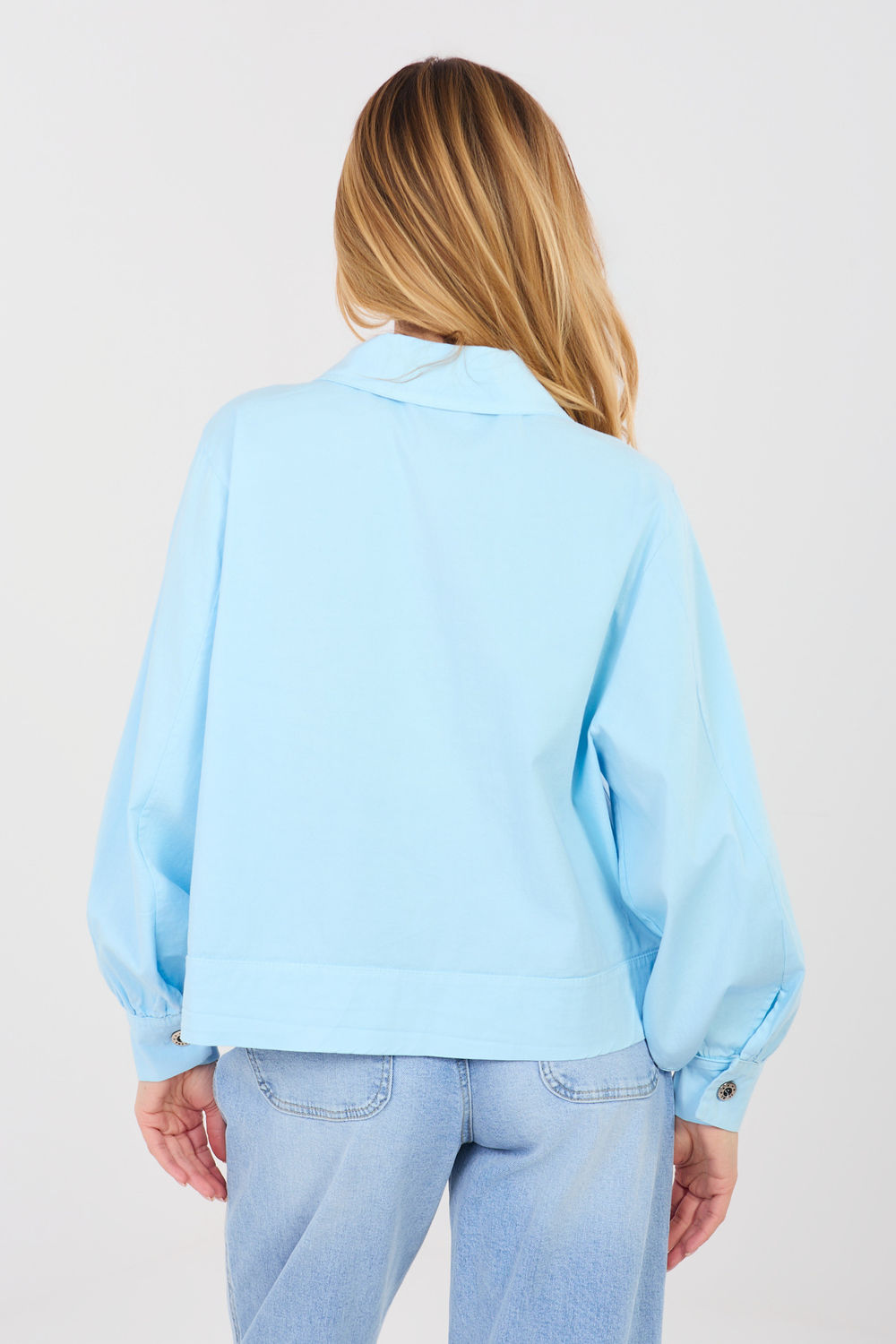 Koszula Damska Model IT-KR-FL10071.50 Light Blue - Rue Paris - obrazek 3