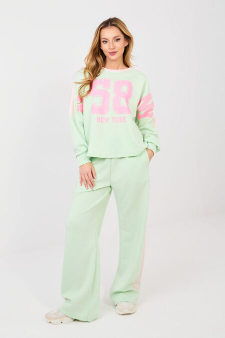 Spodnie Komplet Model IT-KMPL-22177.20P Light Green - Rue Paris