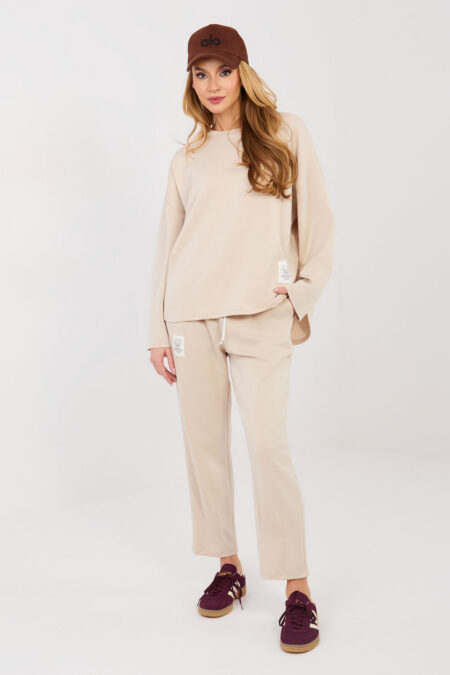 Spodnie Komplet Model IT-KMPL-20583.14P Beige - Rue Paris