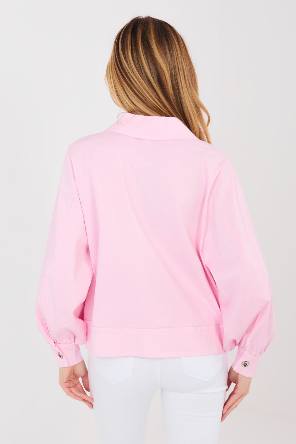 Koszula Damska Model IT-KR-FL10071.50 Light Pink - Rue Paris - obrazek 3