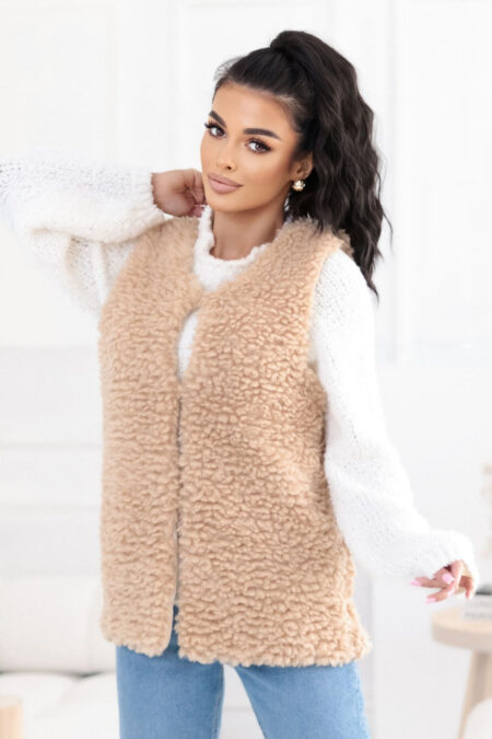 Kamizelka Model CS-KZ-14021.96P Beige - Factory Price