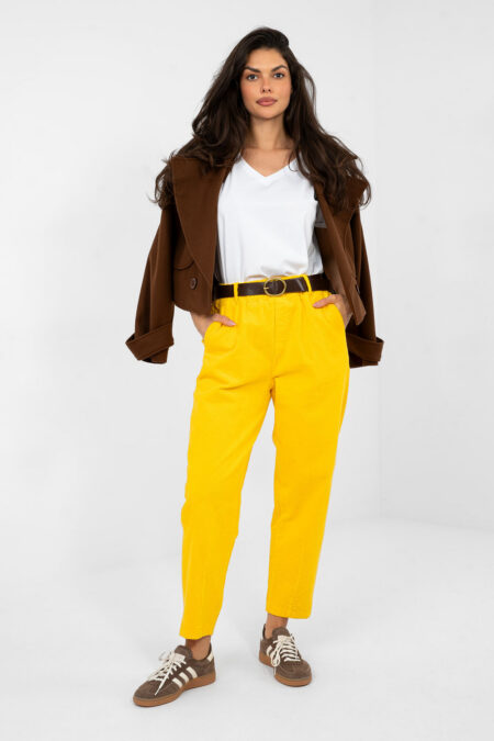 Spodnie Damskie Model IT-SP-FL9767-1.04 Yellow - Italy Moda
