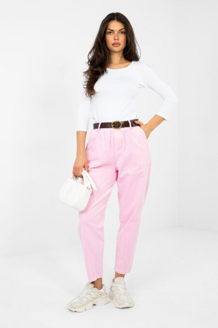 Spodnie Damskie Model IT-SP-FL9767-1.02 Light Pink - Italy Moda