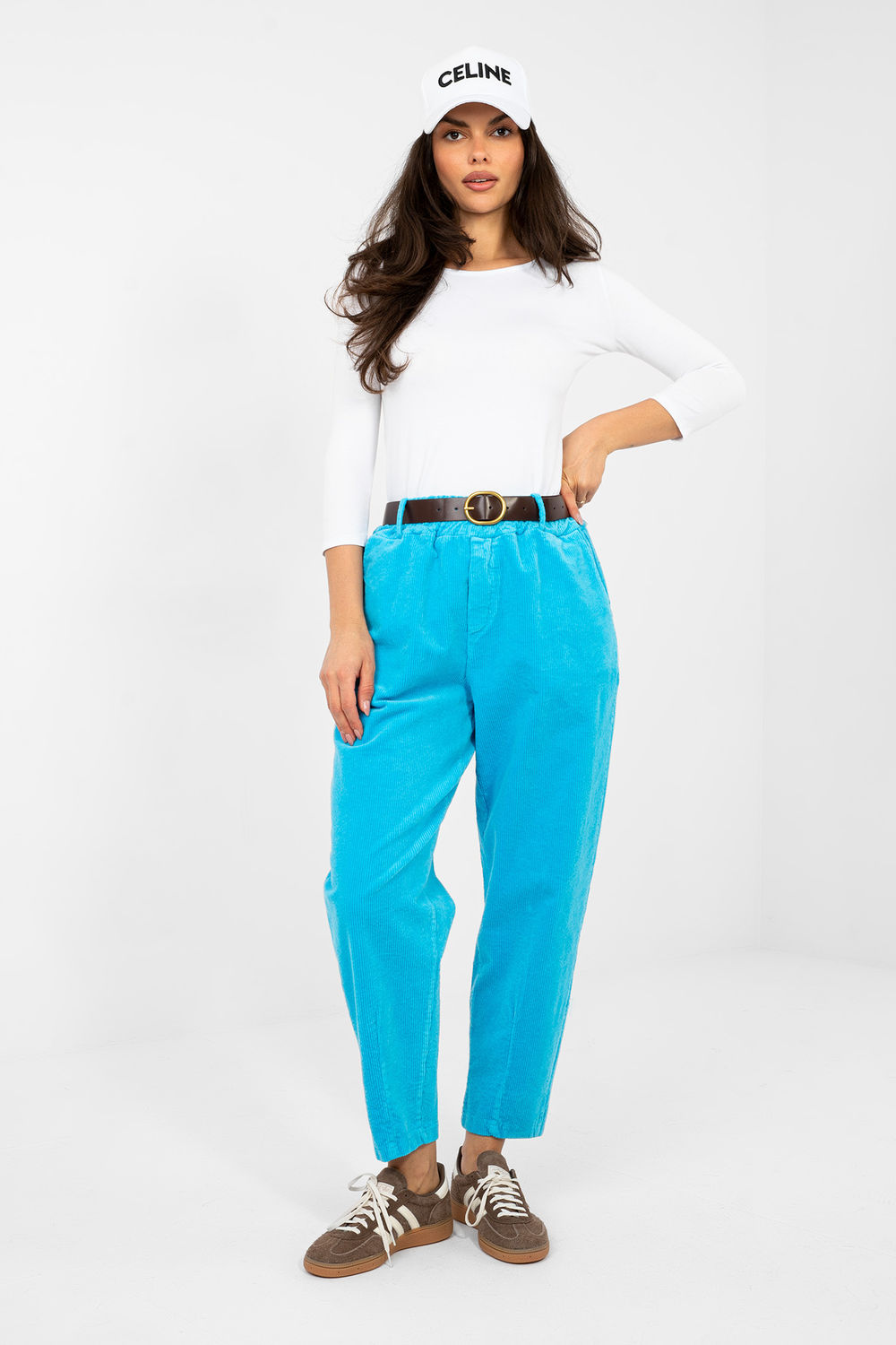 Spodnie Damskie Model IT-SP-FL9767-1.02 Blue - Italy Moda - obrazek 4