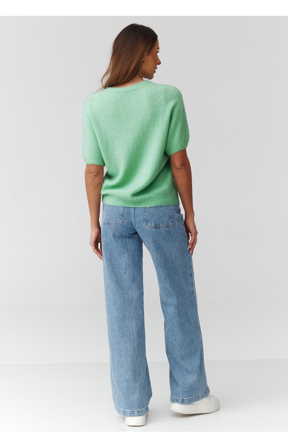 Sweter Damski Model C45 Green - Makadamia - obrazek 3