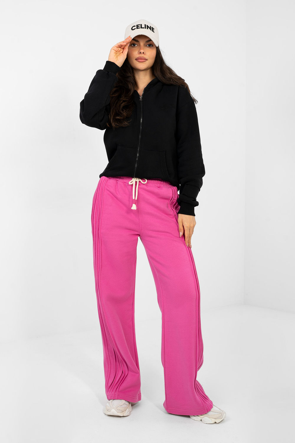 Spodnie Dresowe Model NS-DR-NS2557.96 Dark Pink - Factory Price - obrazek 2