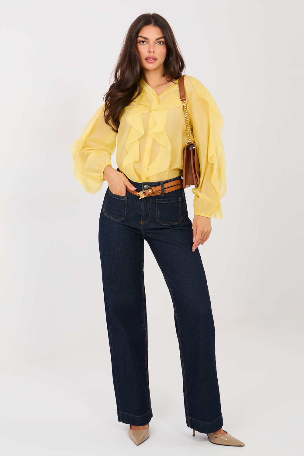 Koszula Damska Model IT-KS-29035.50 Yellow - Factory Price