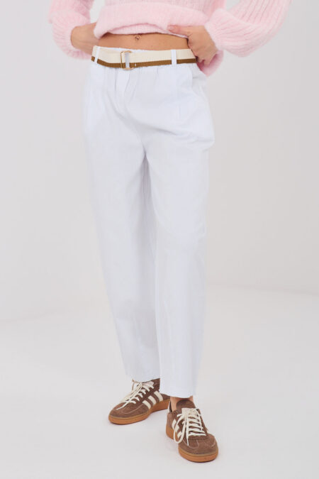 Spodnie Damskie Model IT-SP-FL10125.80 White - Italy Moda