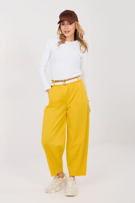 Spodnie Damskie Model IT-SP-FL10125.80 Yellow - Italy Moda