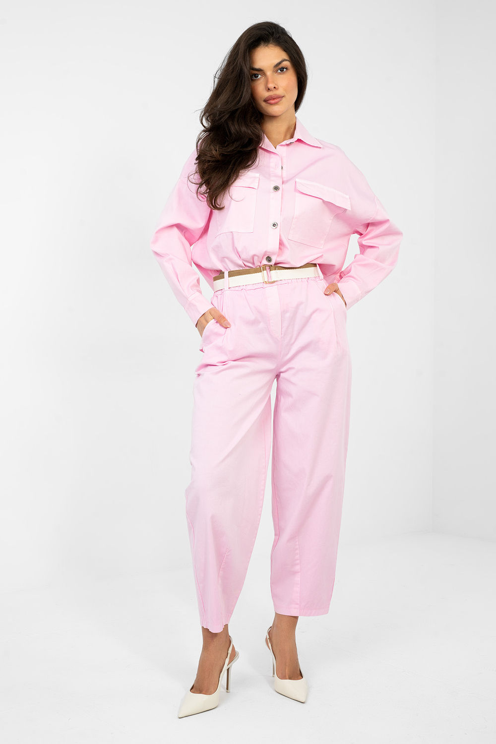 Spodnie Damski Model IT-SP-FL10125.78 Light Pink - Italy Moda