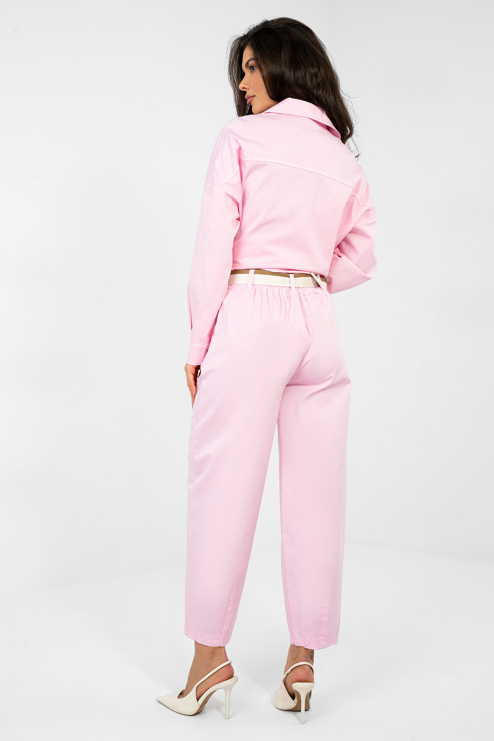 Spodnie Damski Model IT-SP-FL10125.78 Light Pink - Italy Moda - obrazek 3